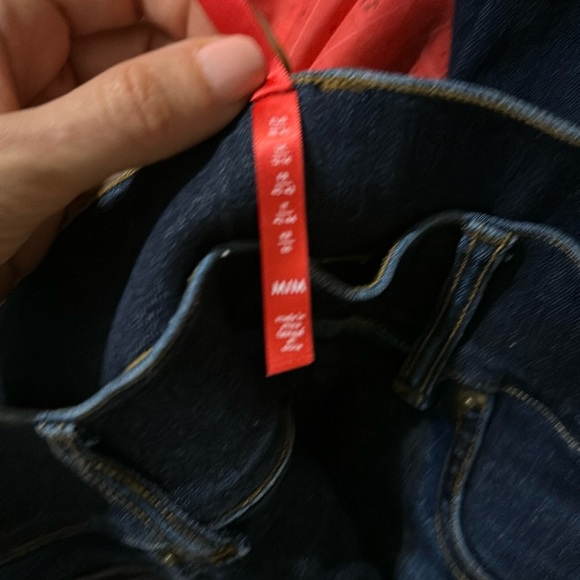 SPANX Blue Flare Wide Leg Jeans - Picture 4 of 8